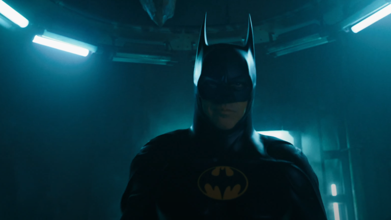 Michael Keaton as Batman in The Flash movie