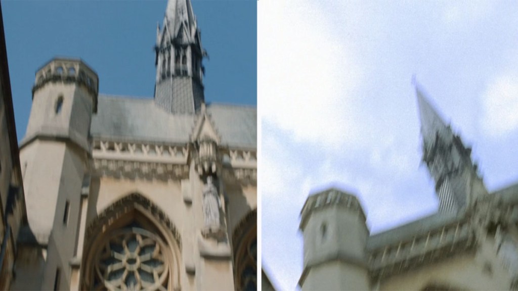Endeavour and Inspector Morse comparison screengrabs - Exeunt and The Remorseful Day Lonsdale College