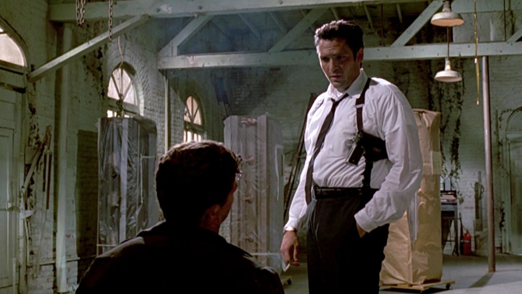 Michael Madsen bailando en Reservoir Dogs