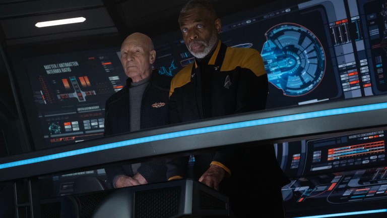 Jean-Luc and Geordi La Forge in Star Trek: Picard Season 3