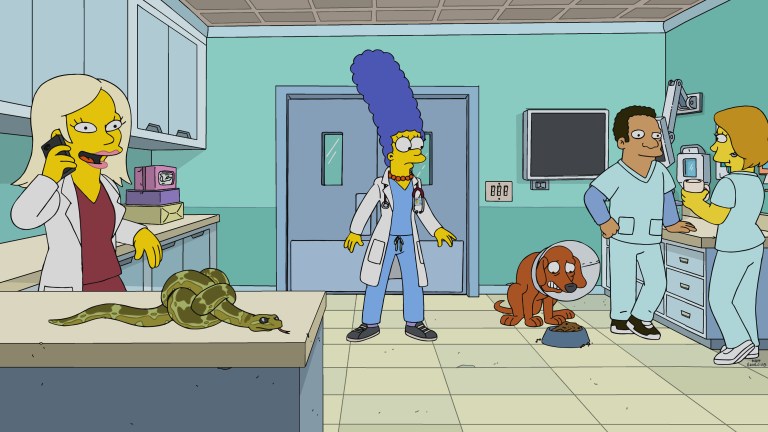 THE SIMPSONS: When Bart's latest prank leads to chaos at Springfield Elementary, Marge and Homer dream of a world in which their rambunctious son was never a Simpson in the "Bartless" episode of THE SIMPSONS airing Sunday, Mar 5 (8:00-8:31 PM ET/PT) on FOX. THE SIMPSONS © 2023 by 20th Television.