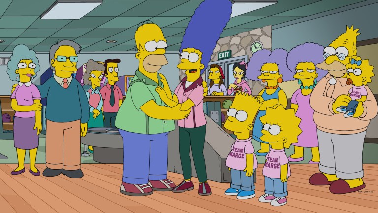 THE SIMPSONS: A mysterious figure from Marge's past returns to coach her for a bowling tournament in the "Pin Gal" episode of THE SIMPSONS airing Sunday, Mar 19 (8:00-8:31 PM ET/PT) on FOX.