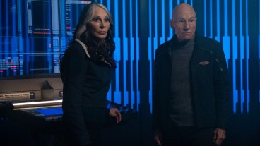 Patrick Stewart and Gates McFadden as Jean-Luc and Beverly Crusher in Star Trek: Picard Season 3