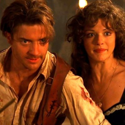 Brendan Fraser and Rachel Weiss in The Mummy
