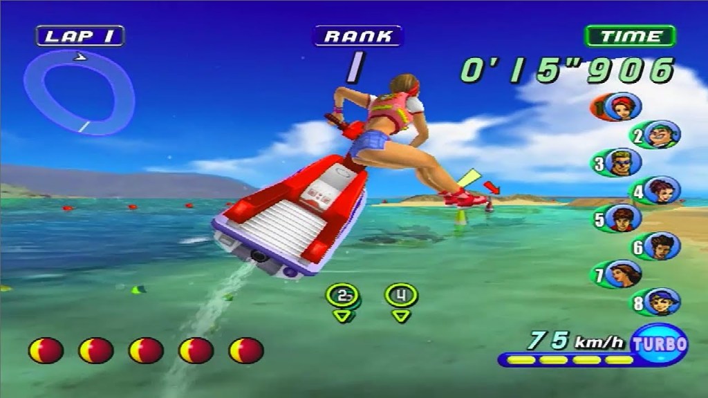 Wave Race: Blue Storm – Sarcastic Announcer