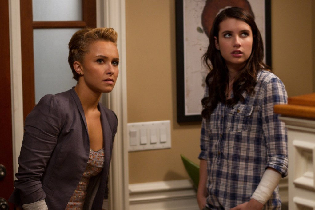 Hayden Pannitiere and Emma Roberts in Scream 4