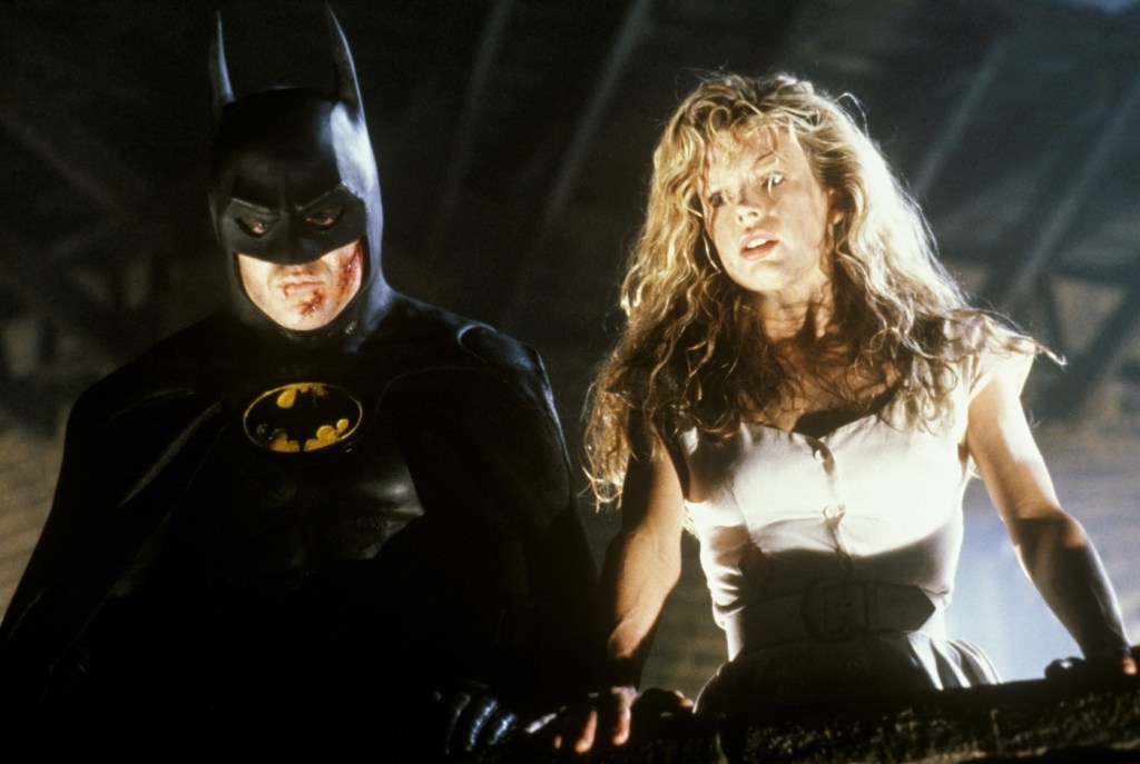 Michael Keaton and Kim Basinger in Batman