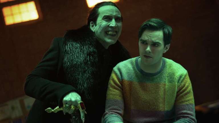 Nicolas Cage and Nicholas Hoult in Renfield