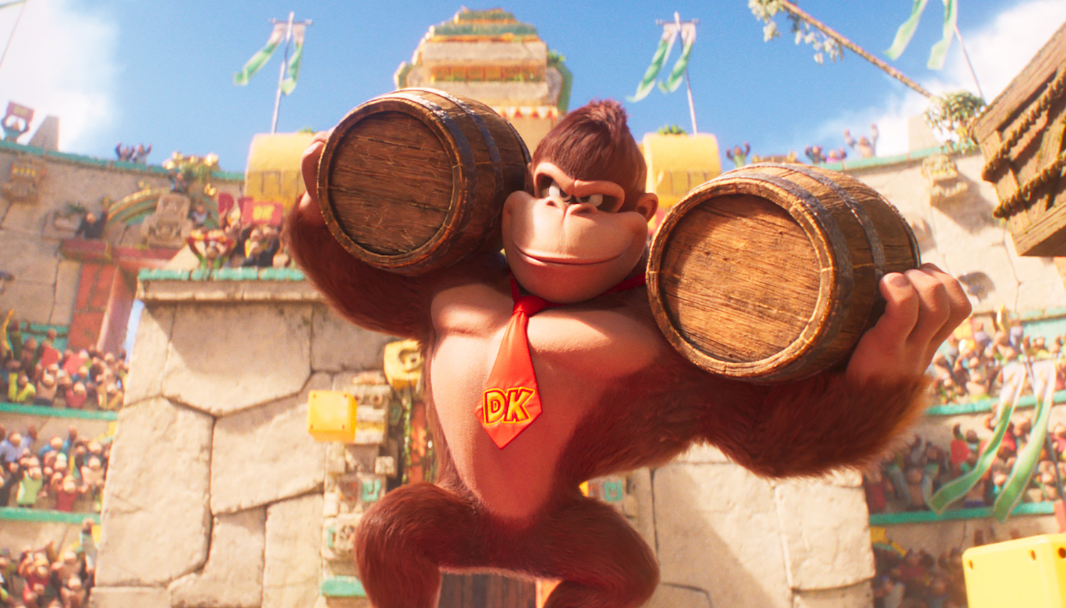 New Mario Bros. Movie Footage Shows Off Seth Rogen As Donkey Kong