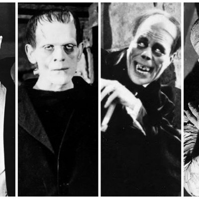 Classic Universal Monsters Dracula, Frankenstein, The Mummy, and the Phantom