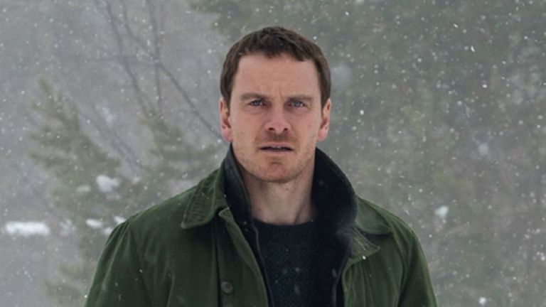 Michael Fassbender stares in The Snowman