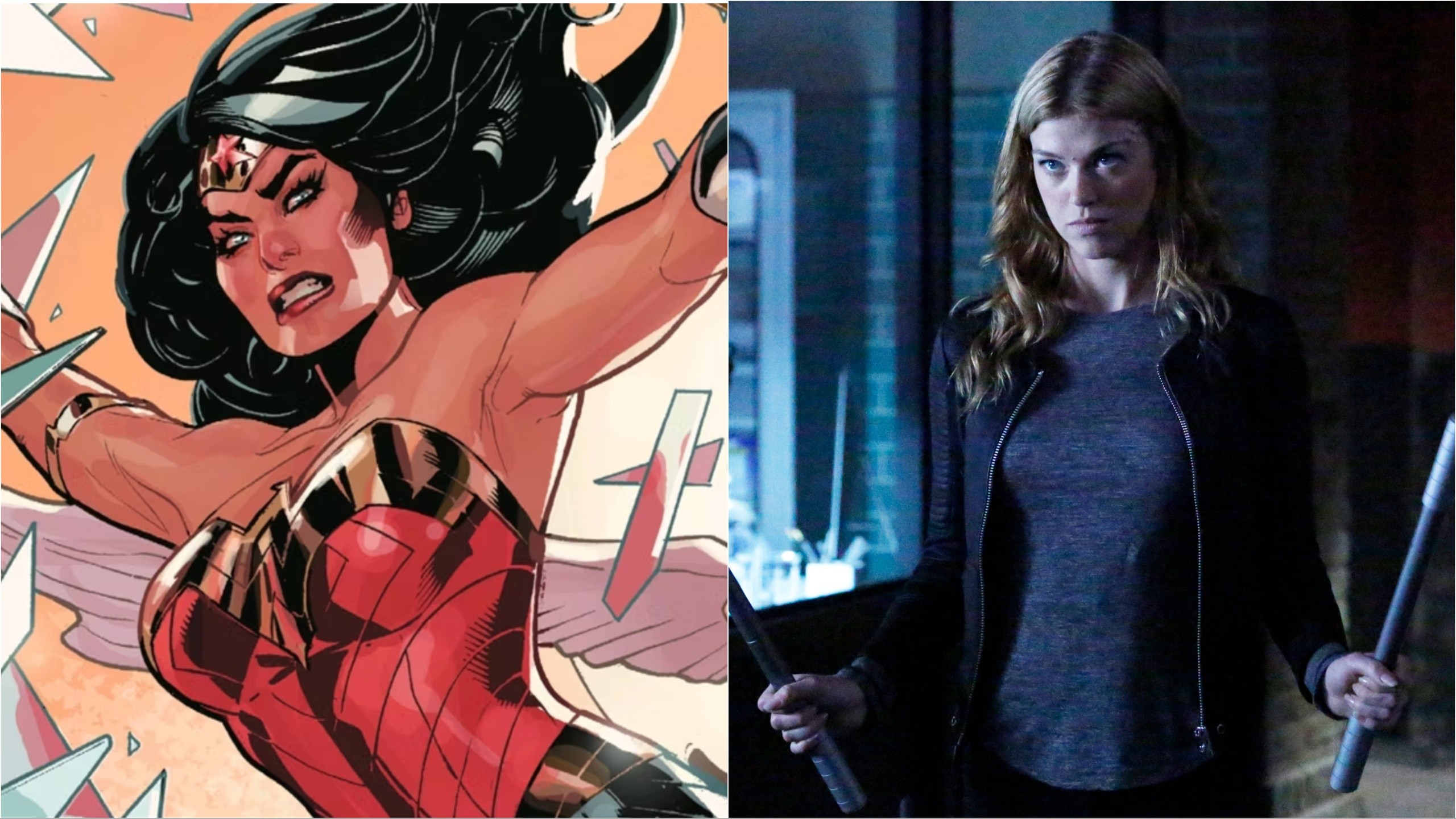 Wonder Woman' action shots: Adrianne Palicki gets new costume -- PHOTOS