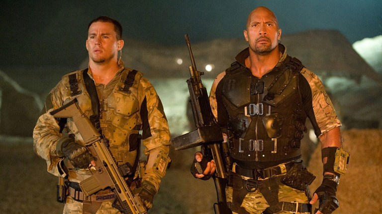 Channing Tatum and Dwayne Johnson in GI Joe Retaliation