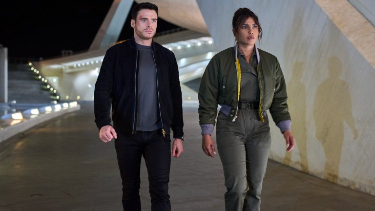 Richard Madden as Mason Kane, Priyanka Chopra Jonas as Nadia Sinh