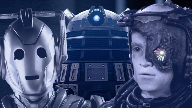 Cyberman, Dalek and Borg from Doctor Who and Star Trek