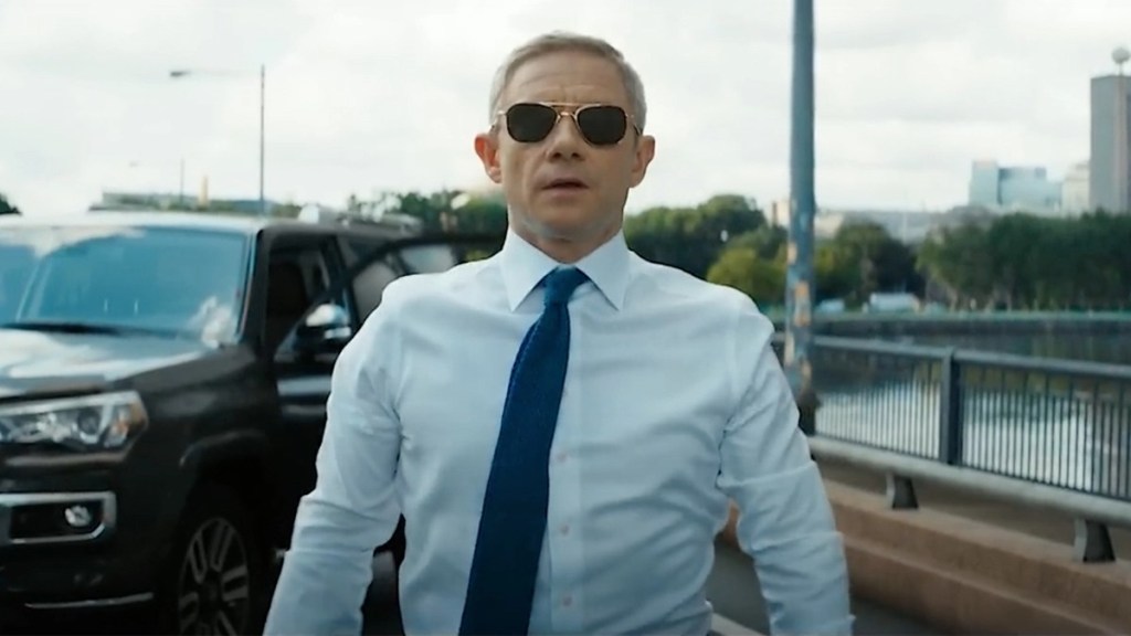 Martin Freeman as Everett Ross in Black Panther 2