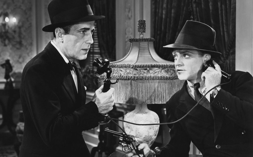 Humphrey Bogart and James Cagney in Angels with Dirty Faces