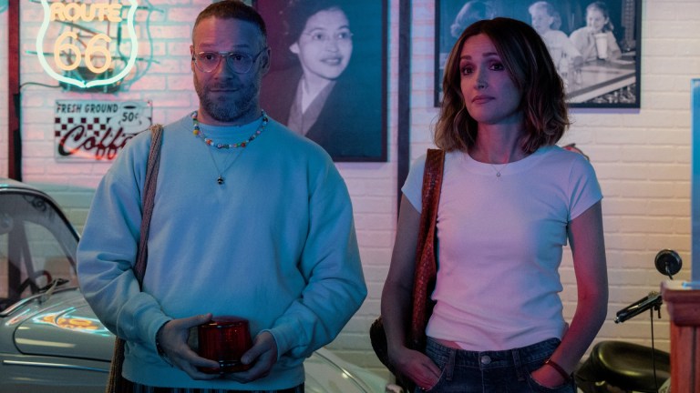 Episode 3. Seth Rogen and Rose Byrne in "Platonic," premiering May 24, 2023 on Apple TV+.