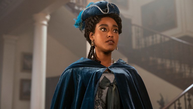 Arsema Thomas as the young Lady Danbury in Queen Charlotte: A Bridgerton Story