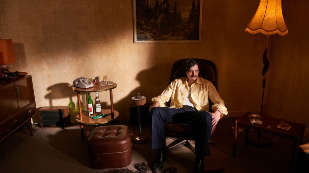 Aneurin Barnard as Joseph Kappen in Steeltown Murders on BBC One