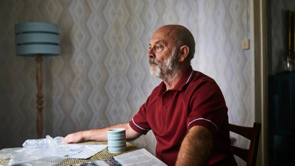 Keith Allen as Dai Williams in Steeltown Murders on BBC One
