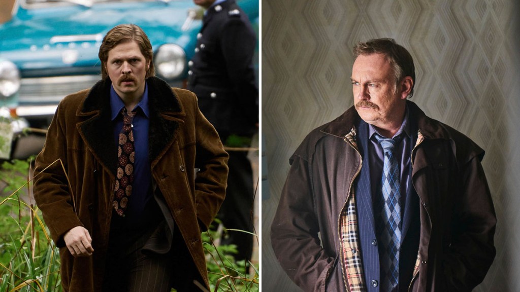 Scott Arthur and Philip Glenister in Steeltown Murders
