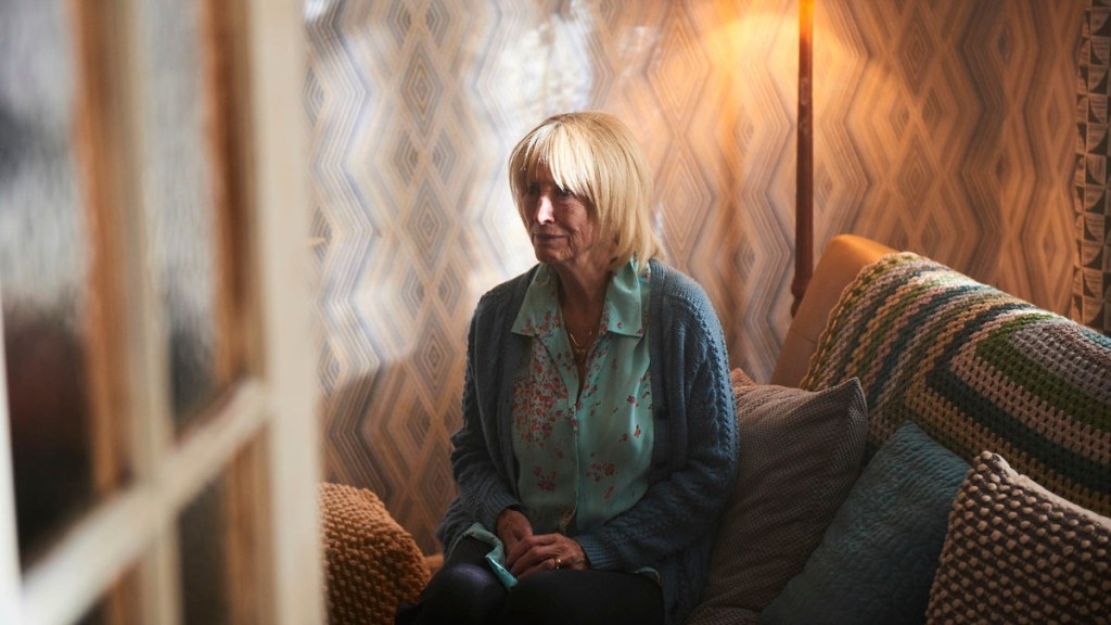 Sharon Morgan as Pat Williams in Steeltown Murders on BBC One