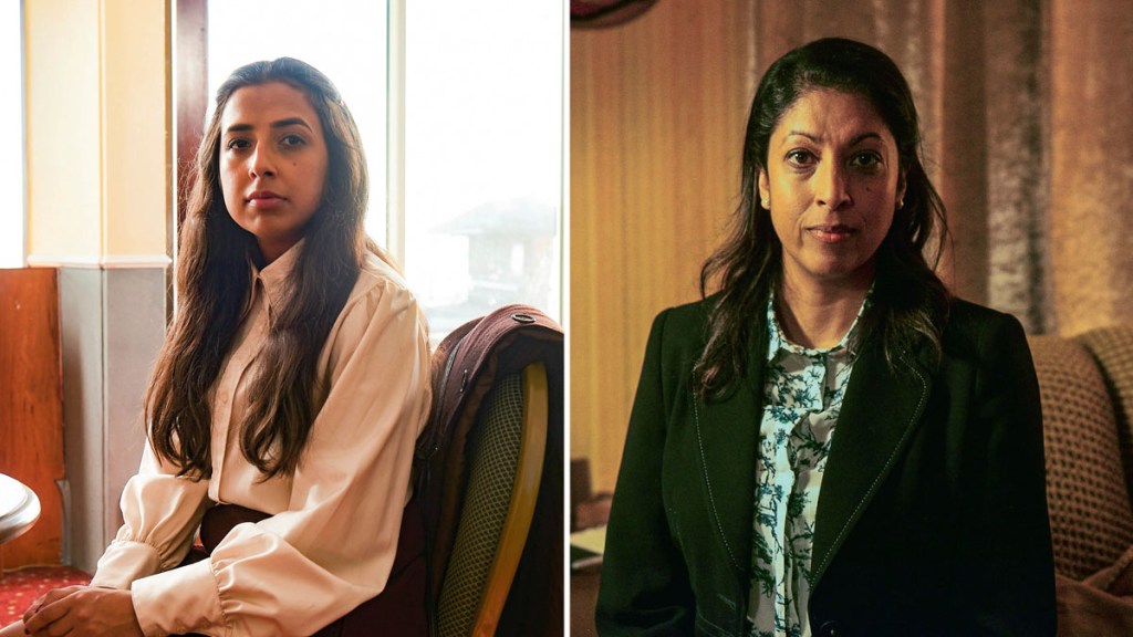 Natasha Vasandani and Priyanga Burford in Steeltown Murders on BBC One