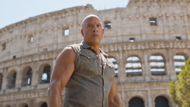 Vin Diesel in Rome in Fast X