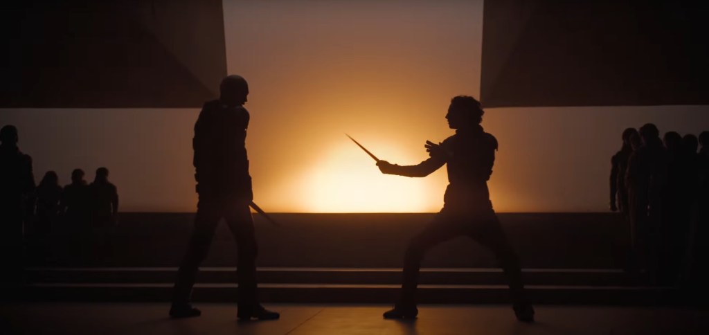 Feyd-Rautha and Paul Atreides Have a Knife Fight in Dune 2