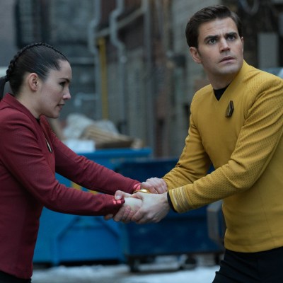 Kirk and La'an in Star Trek: Strange New Worlds Season 2