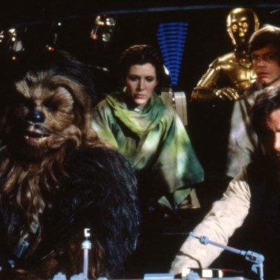 Luke, Han, Leia in Star Wars: Return of the Jedi