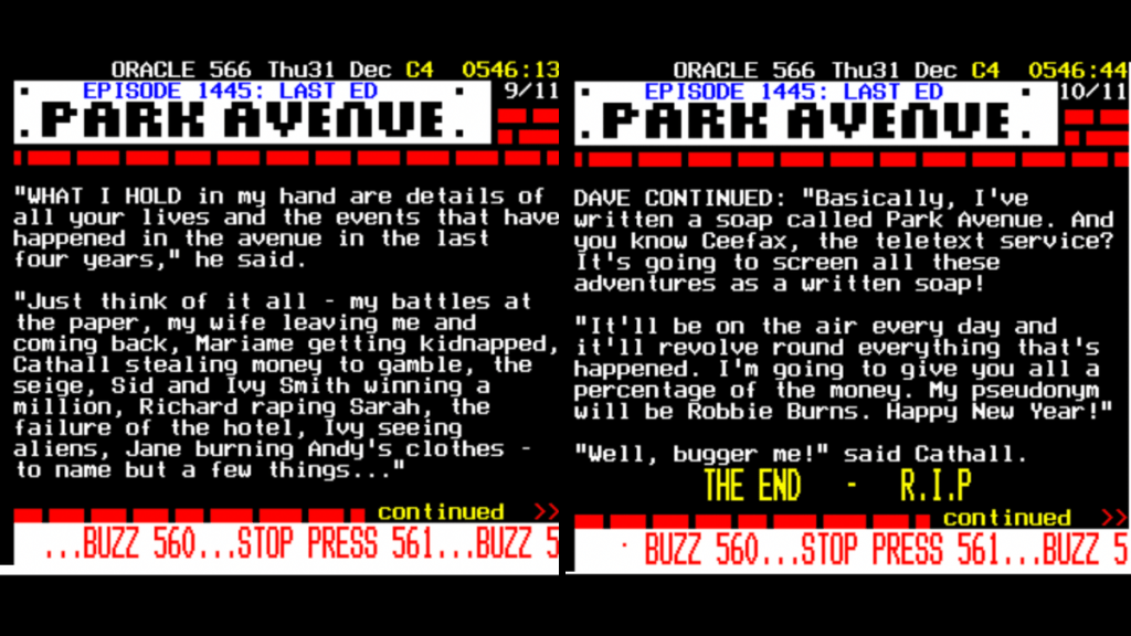 Park Avenue's final episode