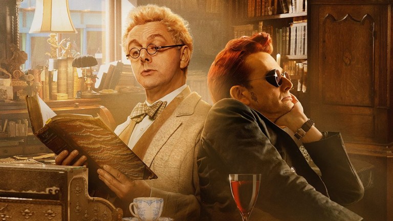 Good Omens Season 2 Poster Cropped Michael Sheen and David Tennant