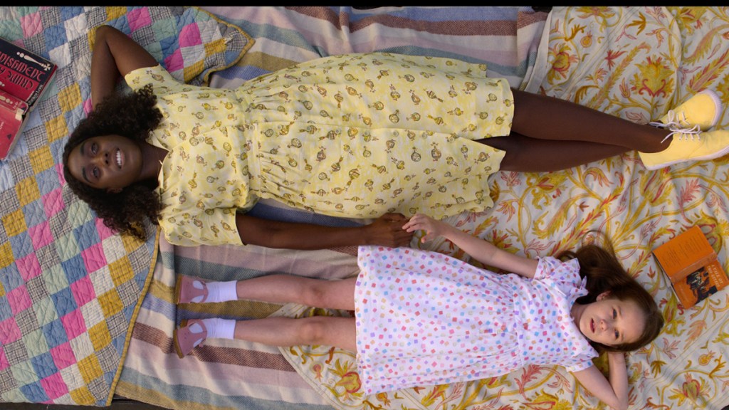 Lashana Lynch and Alisha Weir in Matilda the Musical