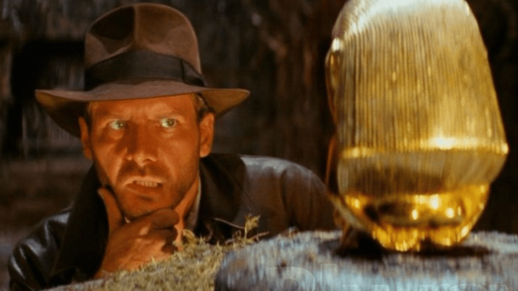Harrison Ford as Indiana Jones in Raiders of the Lost Ark