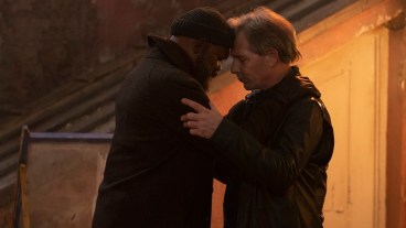 Samuel L. Jackson as Nick Fury and Ben Mendelsohn as Talos in Marvel Studios' SECRET INVASION