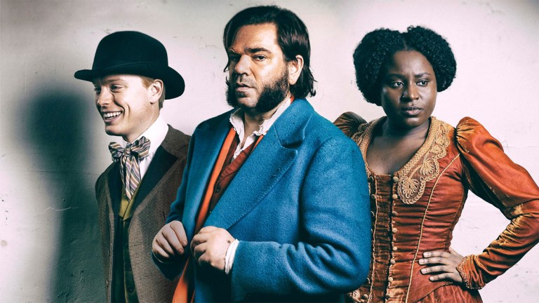 Freddie Fox, Matt Berry and Susan Wokoma in Year of the Rabbit