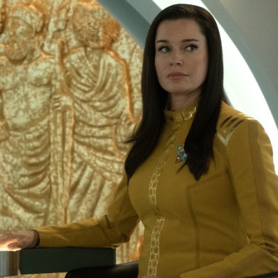 Rebecca Romijn as Number One in Star Trek: Strange New Worlds