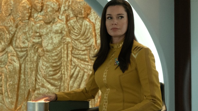 Rebecca Romijn as Number One in Star Trek: Strange New Worlds