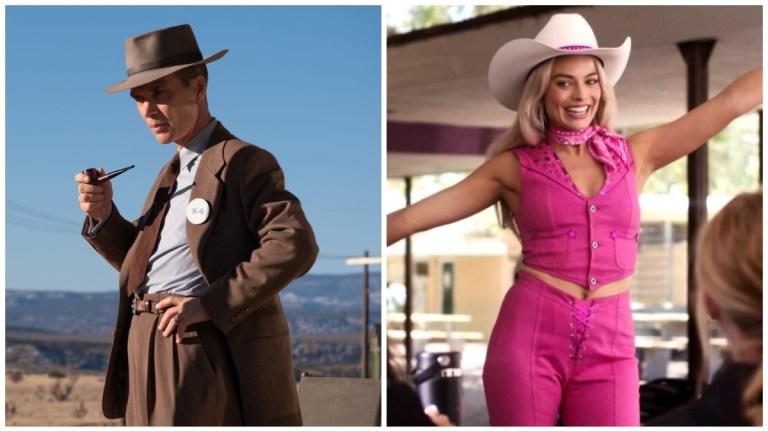 Cillian Murphy in Oppenheimer and Margot Robbie in Barbie