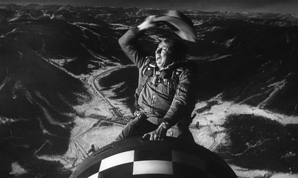 Cowboy riding the bomb in Dr. Strangelove