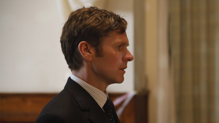 Shaun Evans as Endeavour Morse in the Endeavour series nine finale