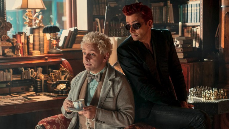 Michael Sheen and David Tennant in Good Omens season 2