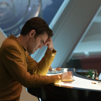 Paul Wesley as Kirk in Star Trek: Strange New Worlds