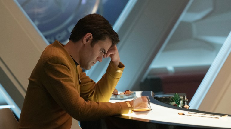 Paul Wesley as Kirk in Star Trek: Strange New Worlds