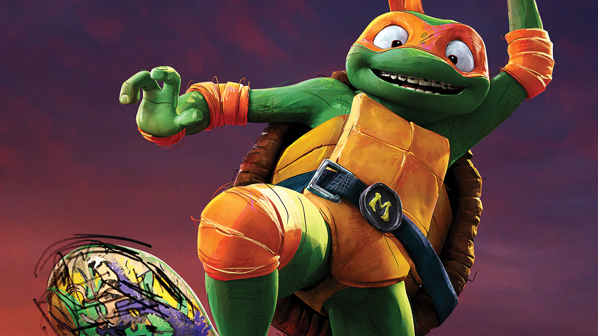 Michaelangelo in TMNT: Mutant Mayhem