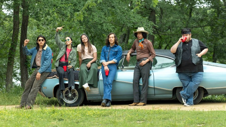 “House Made of Bongs” -- Season 3, Episode 5 (Airs Wednesday, August 23rd) — Pictured: (l-r) Quannah Chasinghorse as Teenage Irene, Mato Wayuhi as Young Bucky, Josiah Wesley Jones as Young Fixico, Nathan Alexis as Teenage Brownie.