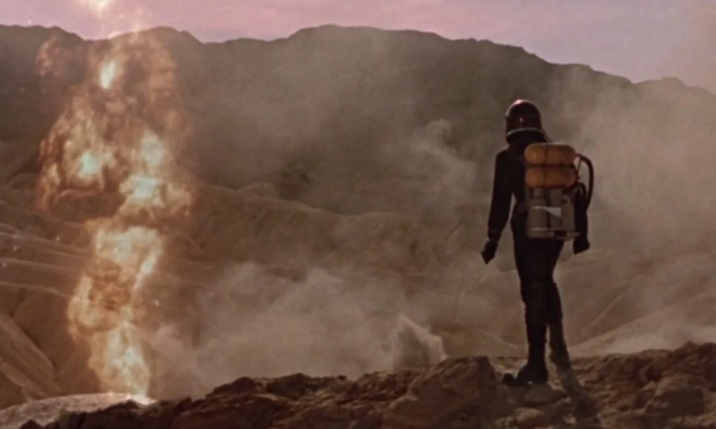 Fire in Robinson Crusoe on Mars