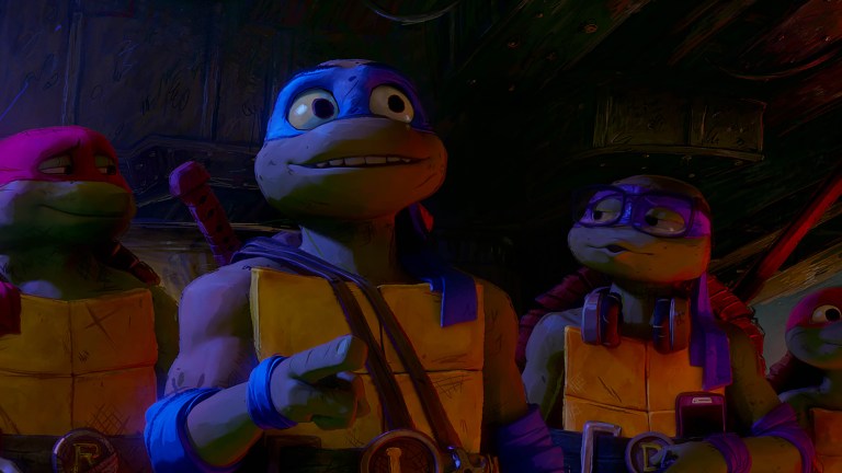 L-r, RAPH, LEO, DONNIE and MIKEY in PARAMOUNT PICTURES and NICKELODEON MOVIES Present A POINT GREY Production “TEENAGE MUTANT NINJA TURTLES: MUTANT MAYHEM”